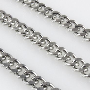 1m Metallkette Gliederkette 7x6mm Ankerkette bronzefarben Schmuckkette Rohling